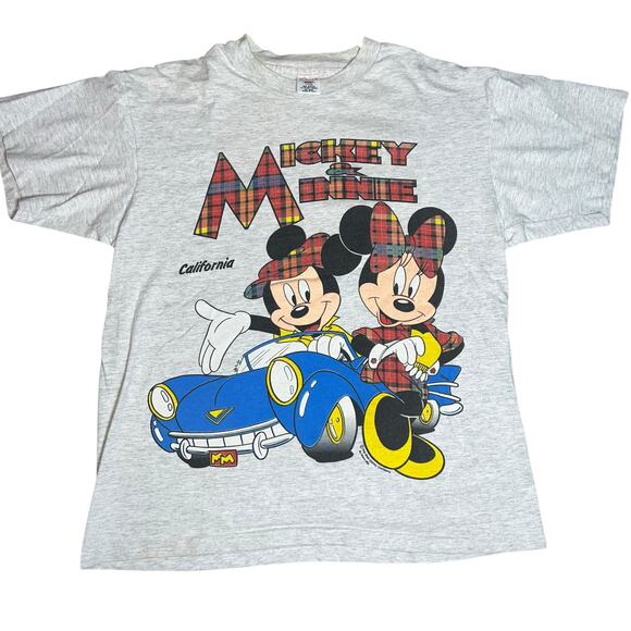 Vintage Disney's Mickey Minnie Mouse single stitch graphic Cali T shirt large - Picture 5 of 8